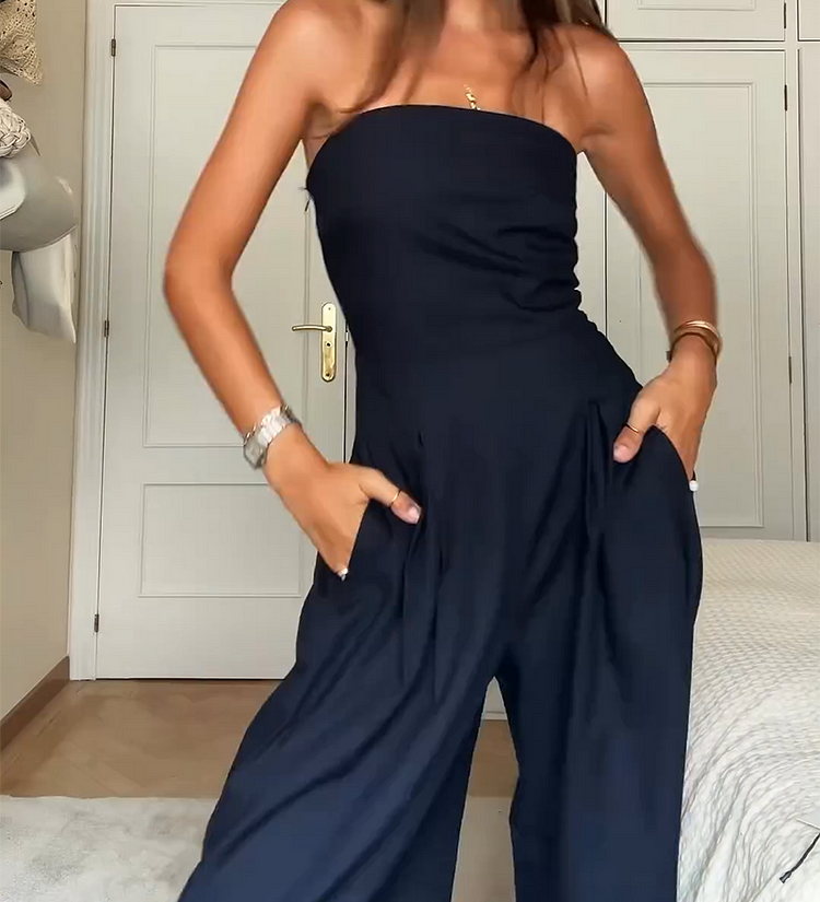 Kaarna | Tyylikäs olkaimeton jumpsuit