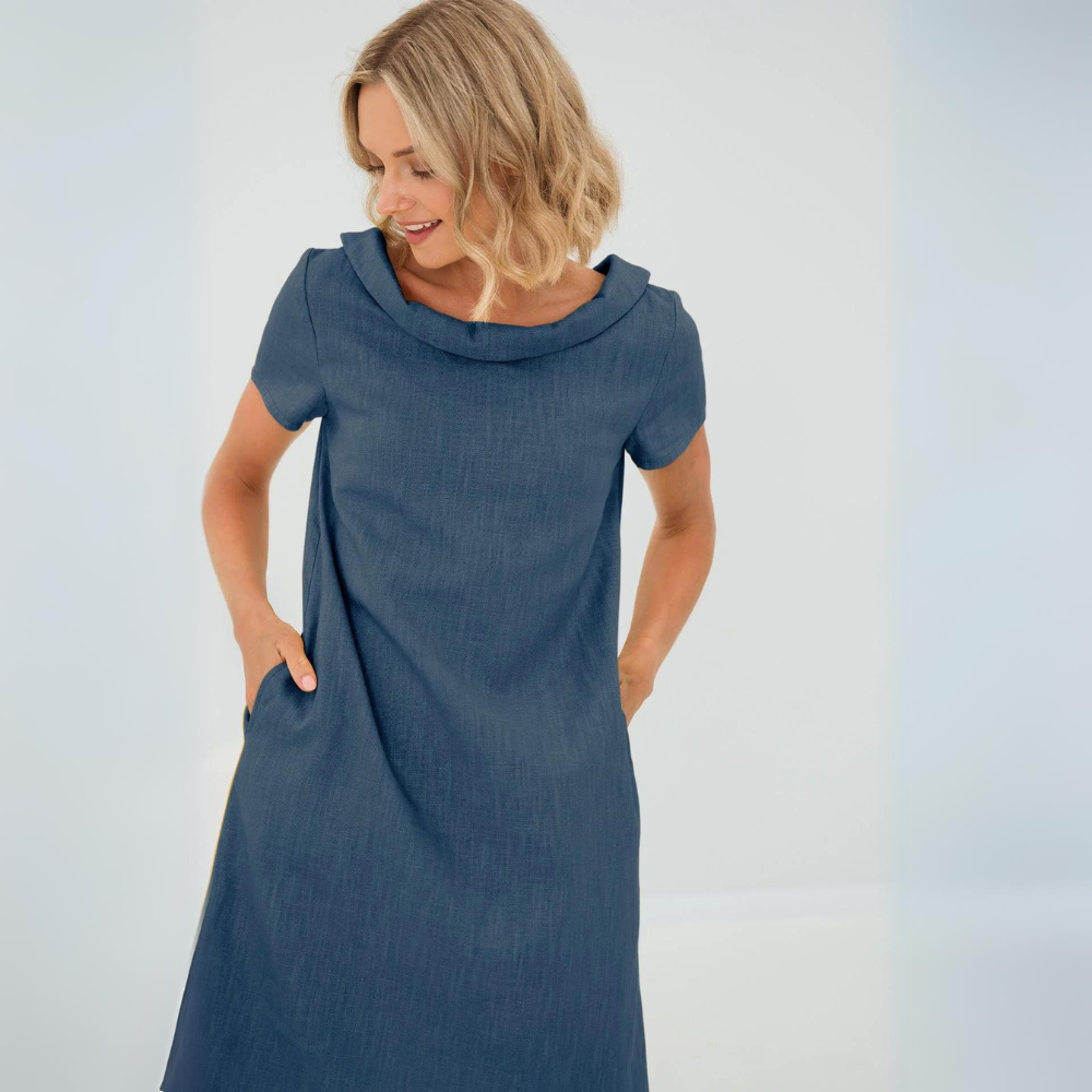 Alina | Pehmeä mekko taskuilla