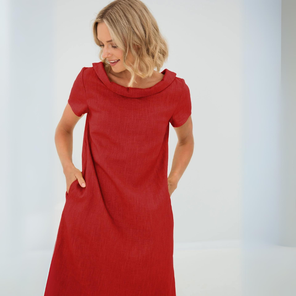 Alina | Pehmeä mekko taskuilla