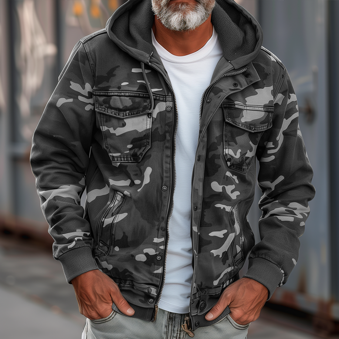 Kaarna | Tyylikäs camouflagemalli takki