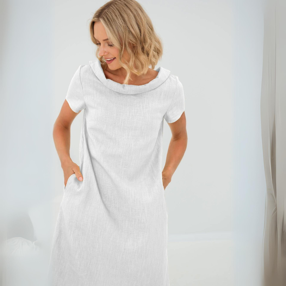 Alina | Pehmeä mekko taskuilla
