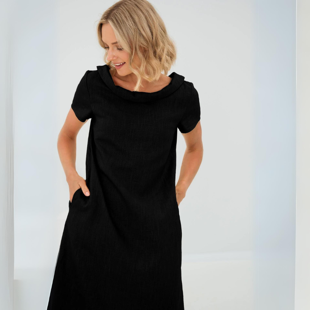 Alina | Pehmeä mekko taskuilla