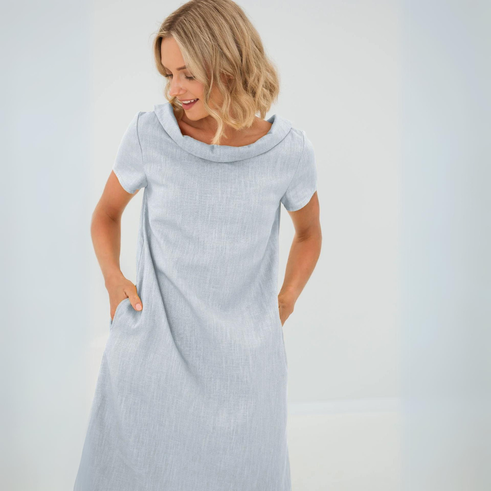 Alina | Pehmeä mekko taskuilla