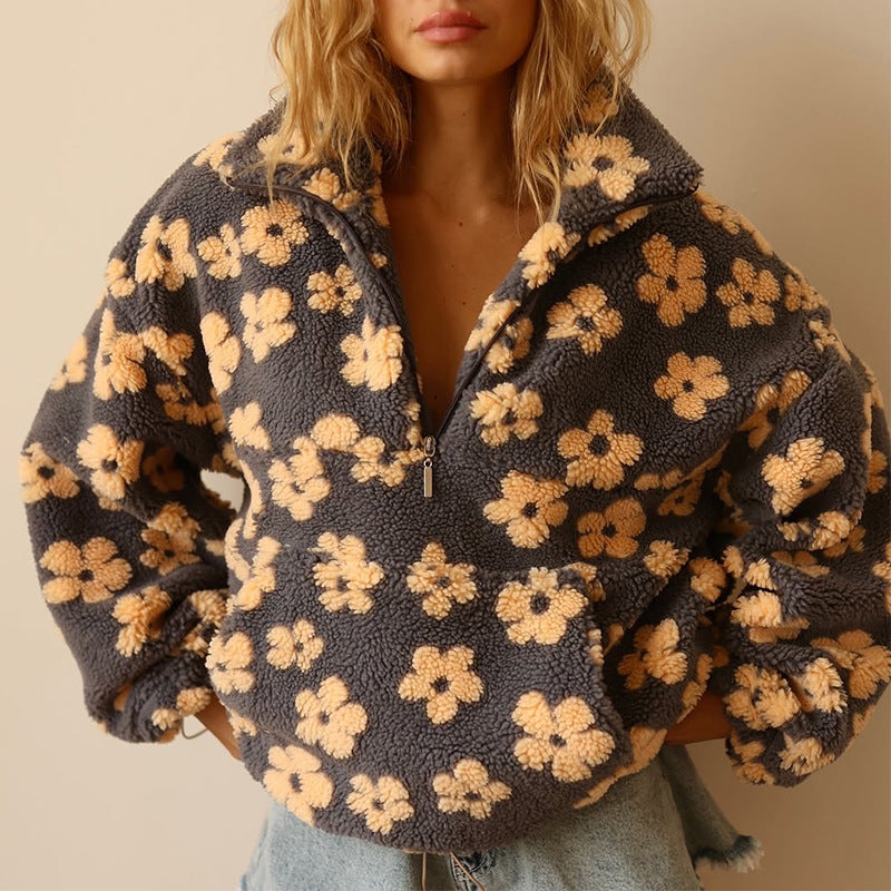 Kukka | Pehmeä fleece-pusero