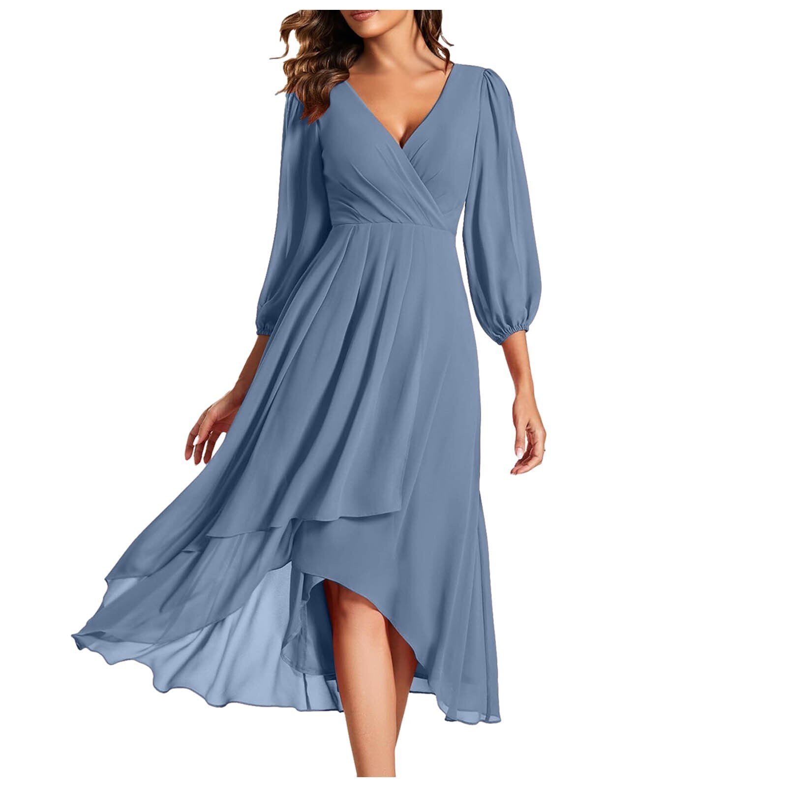 Karin | Tyylikäs V-pääntiöllinen mekko