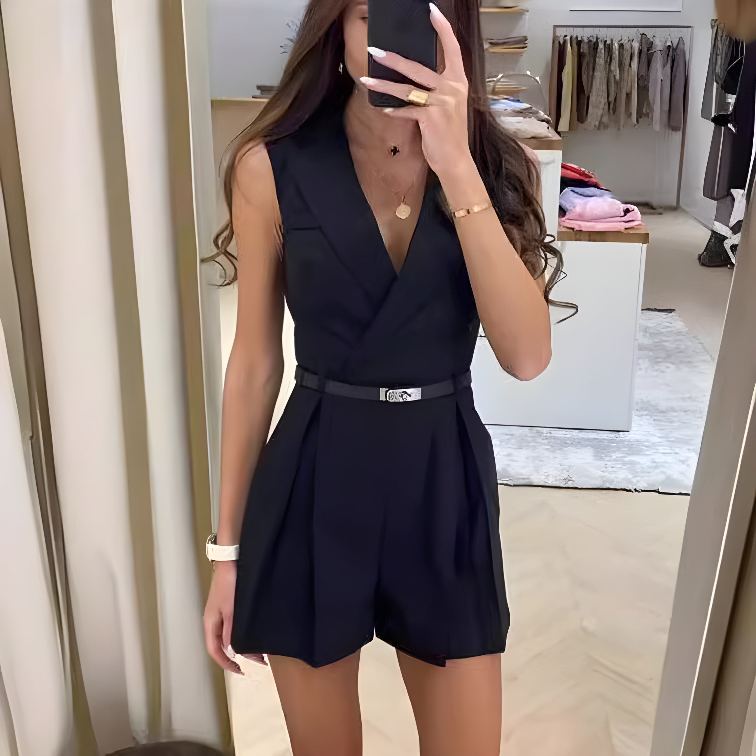 Cheska | Tyylikäs olkaimeton jumpsuit - Siro ja elegantti haalari