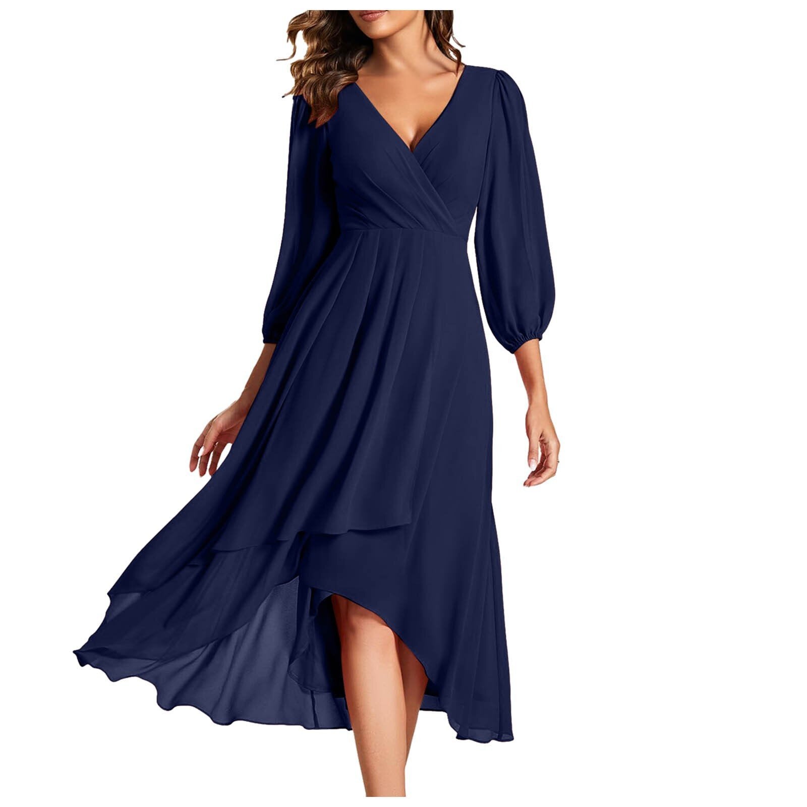 Karin | Tyylikäs V-pääntiöllinen mekko