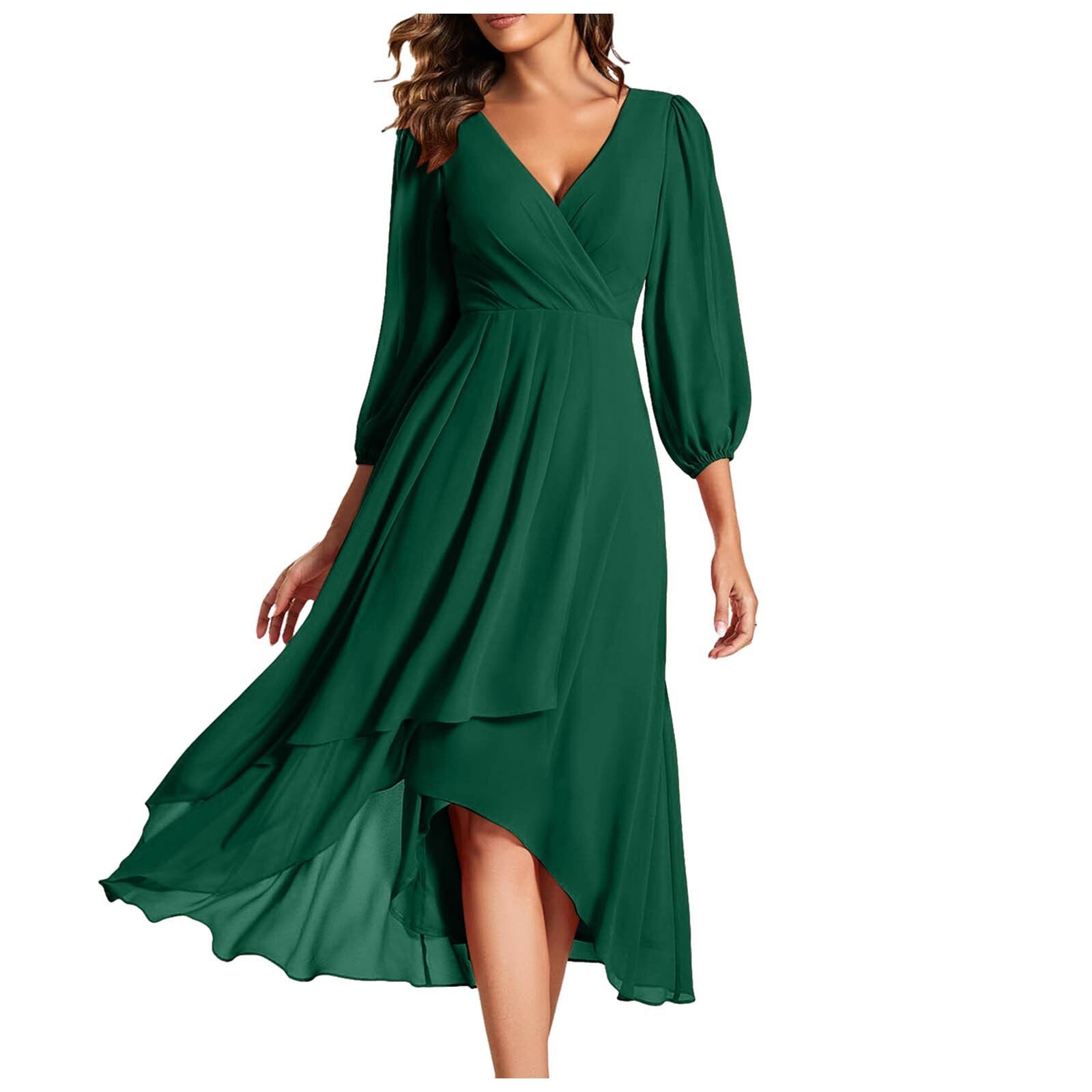 Karin | Tyylikäs V-pääntiöllinen mekko