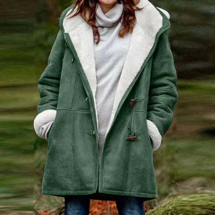 Serena | Hienostunut kashmir-takki hupulla